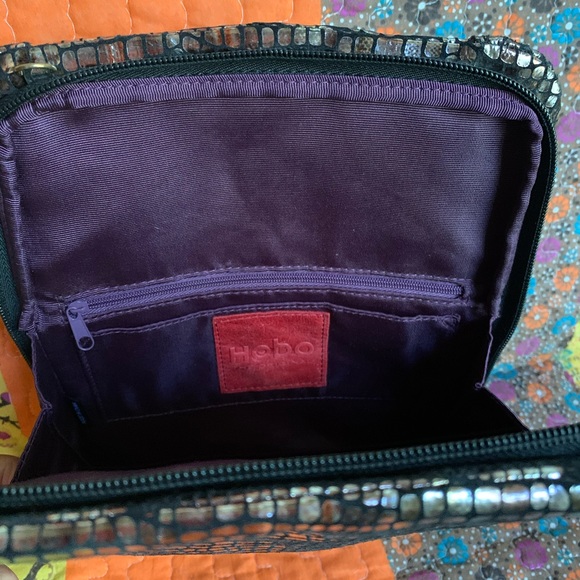 Hobo Metallic Faux Snakeskin Crossbody Bag - Picture 4 of 9